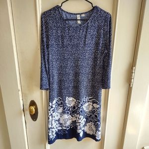 Tacera 3/4 length sleeve dress size M